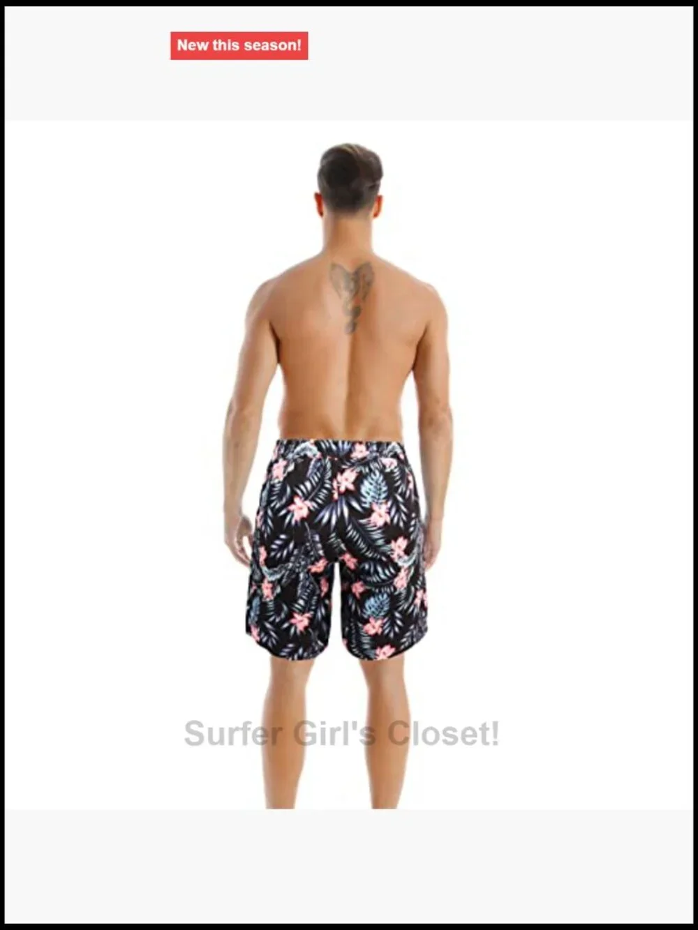 Matching Couples Swim Set: Tankini with Board Shorts